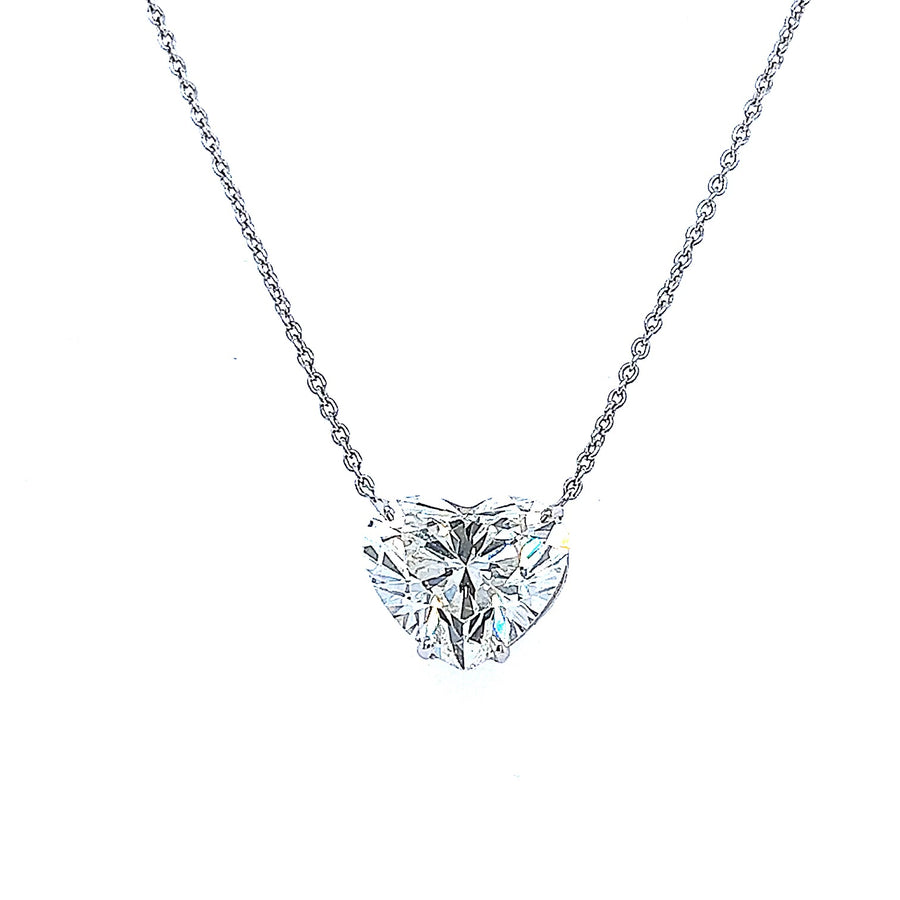 5.03 Ct Heart Shape Diamond Necklace